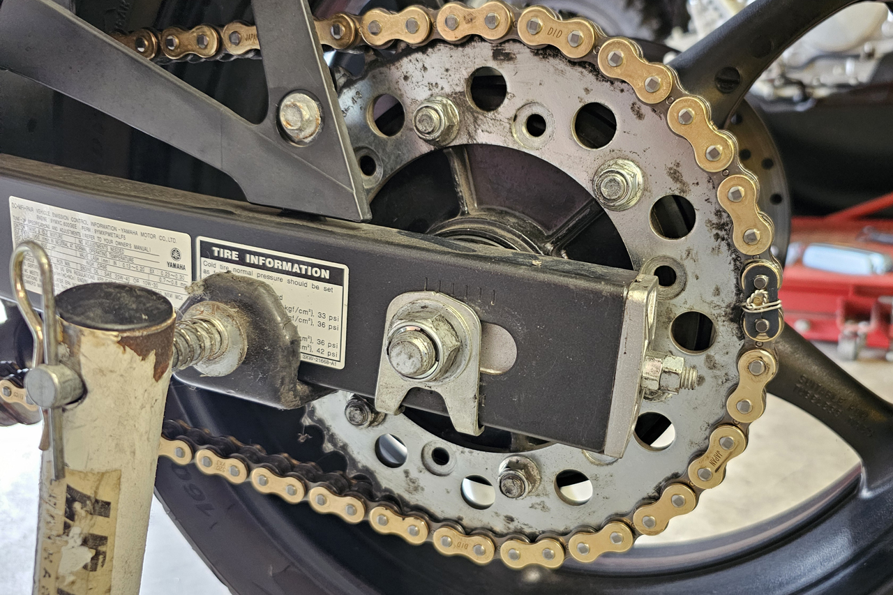 swing arm chain did pbr motion pro yamaha fz6r