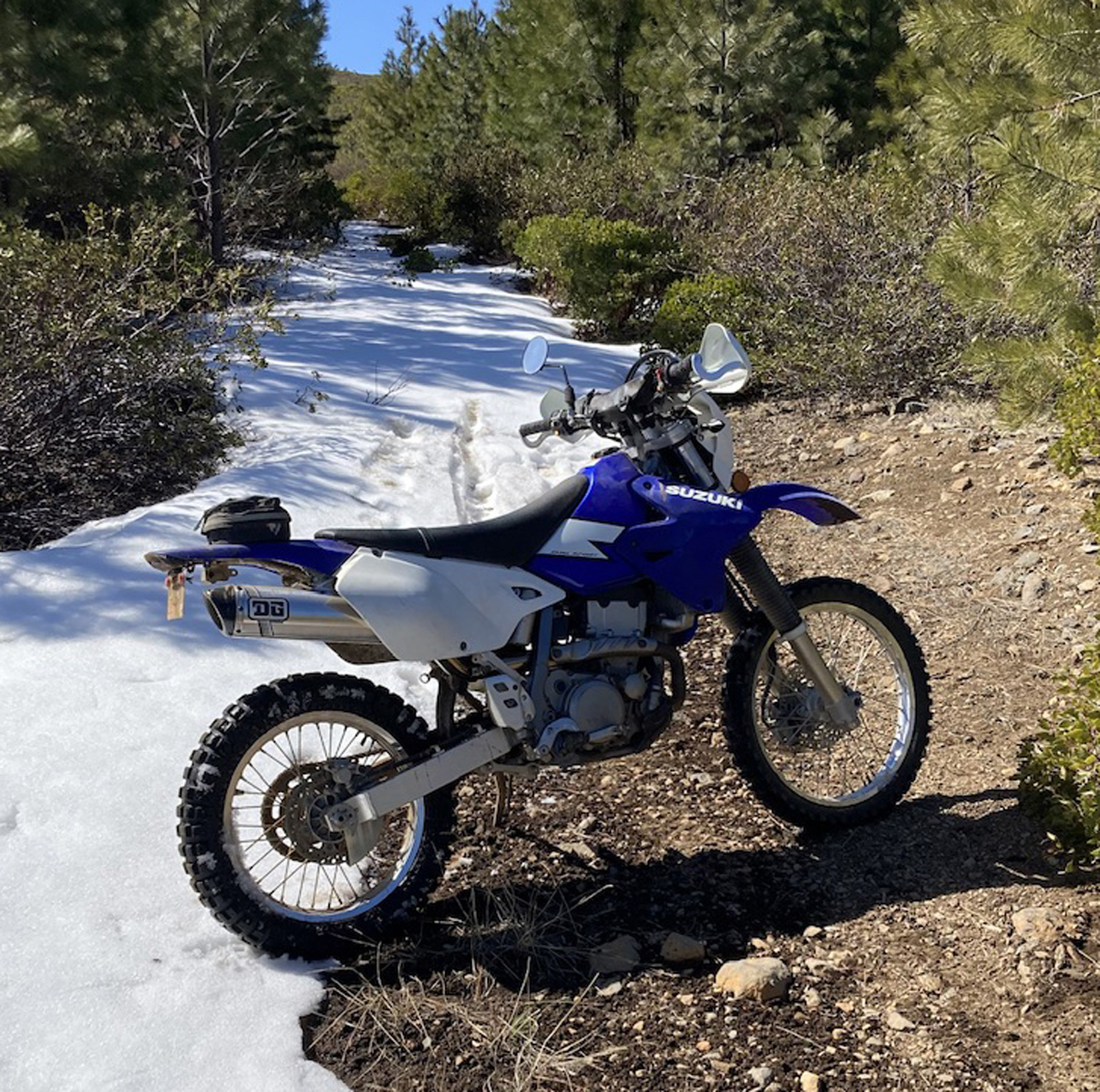 DRZ400 Snowy Mountain Back Road