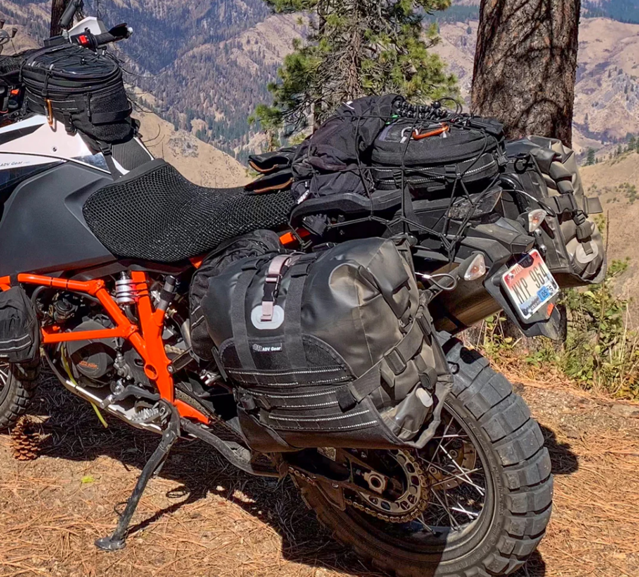 soft luggage adv ktm adventure mountain top