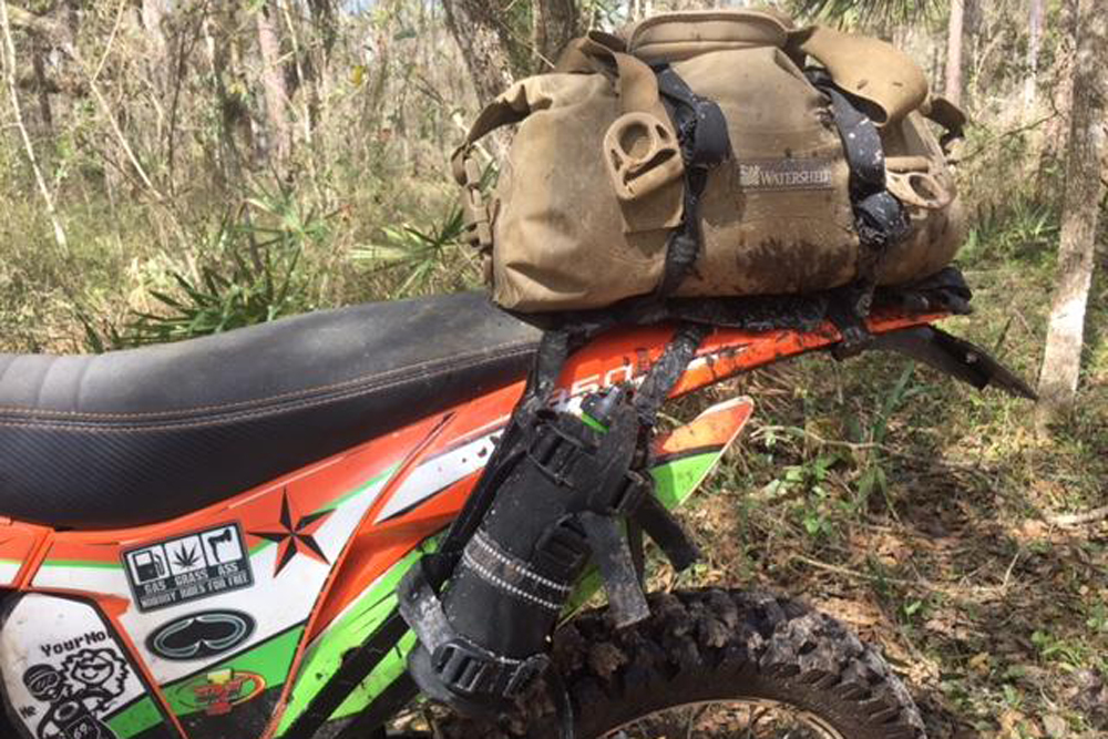 green chile rackless luggage waterproof bag