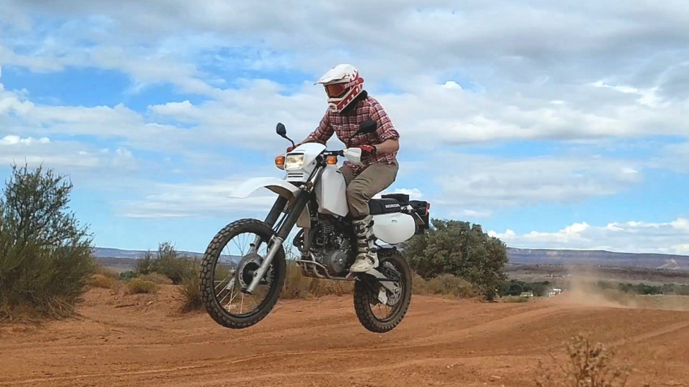 honda xr650l desert jump dual sport