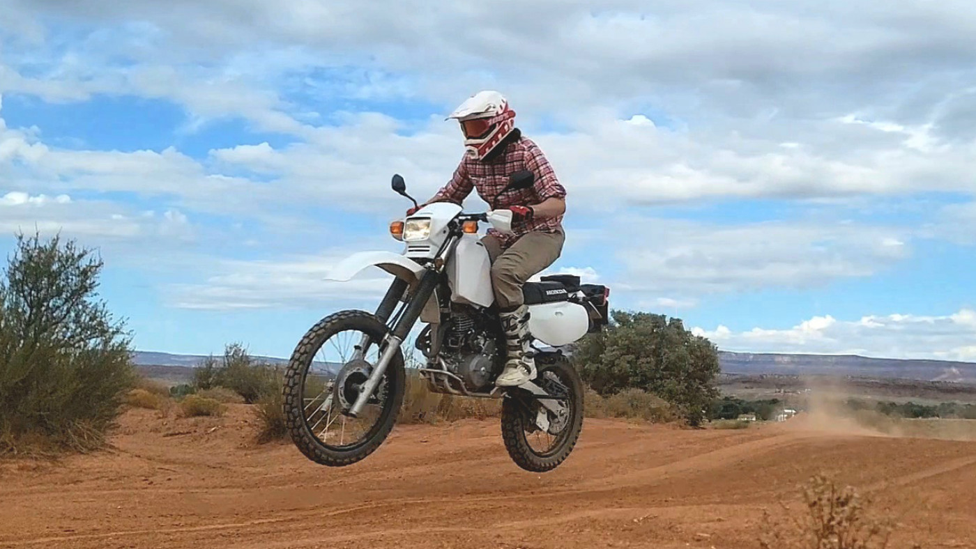 honda xr650l desert jump dual sport